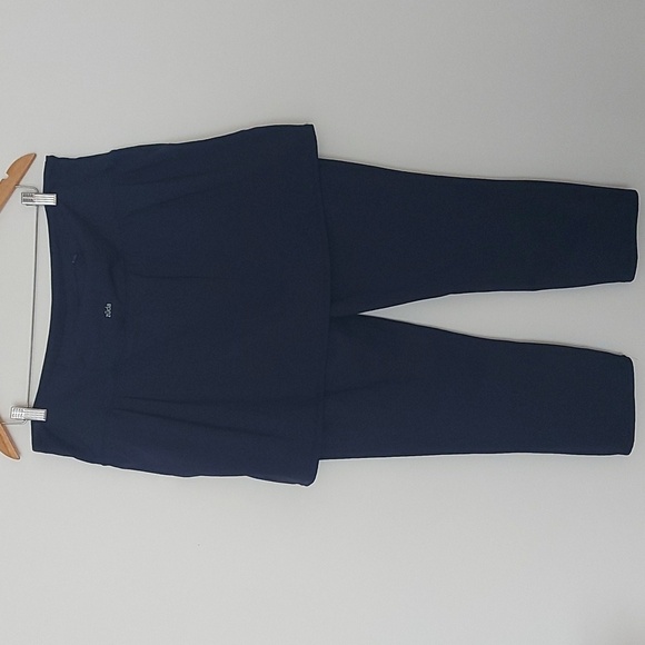Zuda Z Move Cropped Skirted Legging Back Zip Pocket Navy Size XL - Picture 3 of 8
